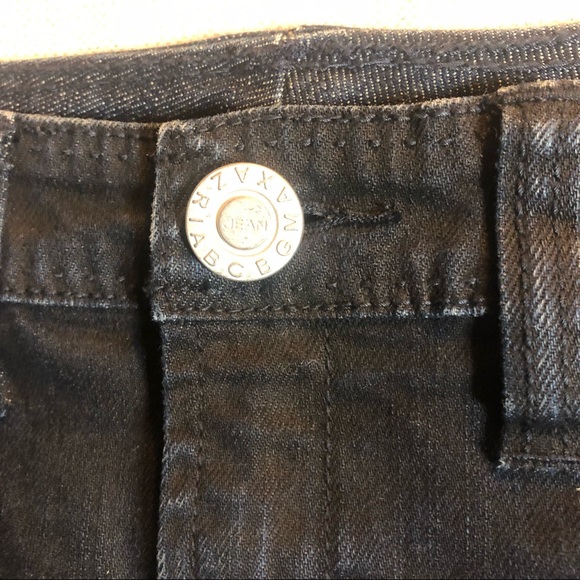 BCBG dark navy size 25 stretch denim pencil skirt - Picture 4 of 8
